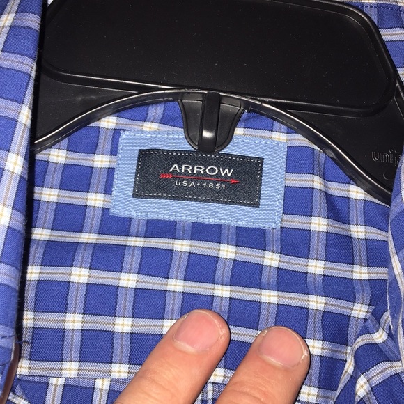 ARROW MEN SMALL WRINKLE FREE HAMILTON POPLIN NWT - Picture 4 of 8